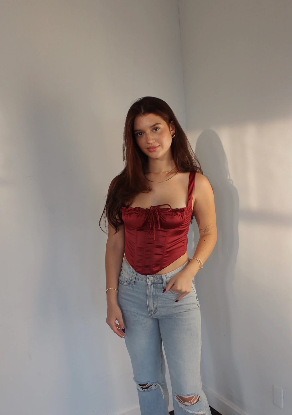 Satin Longline Corset