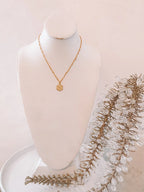Hexagon Initial Necklace