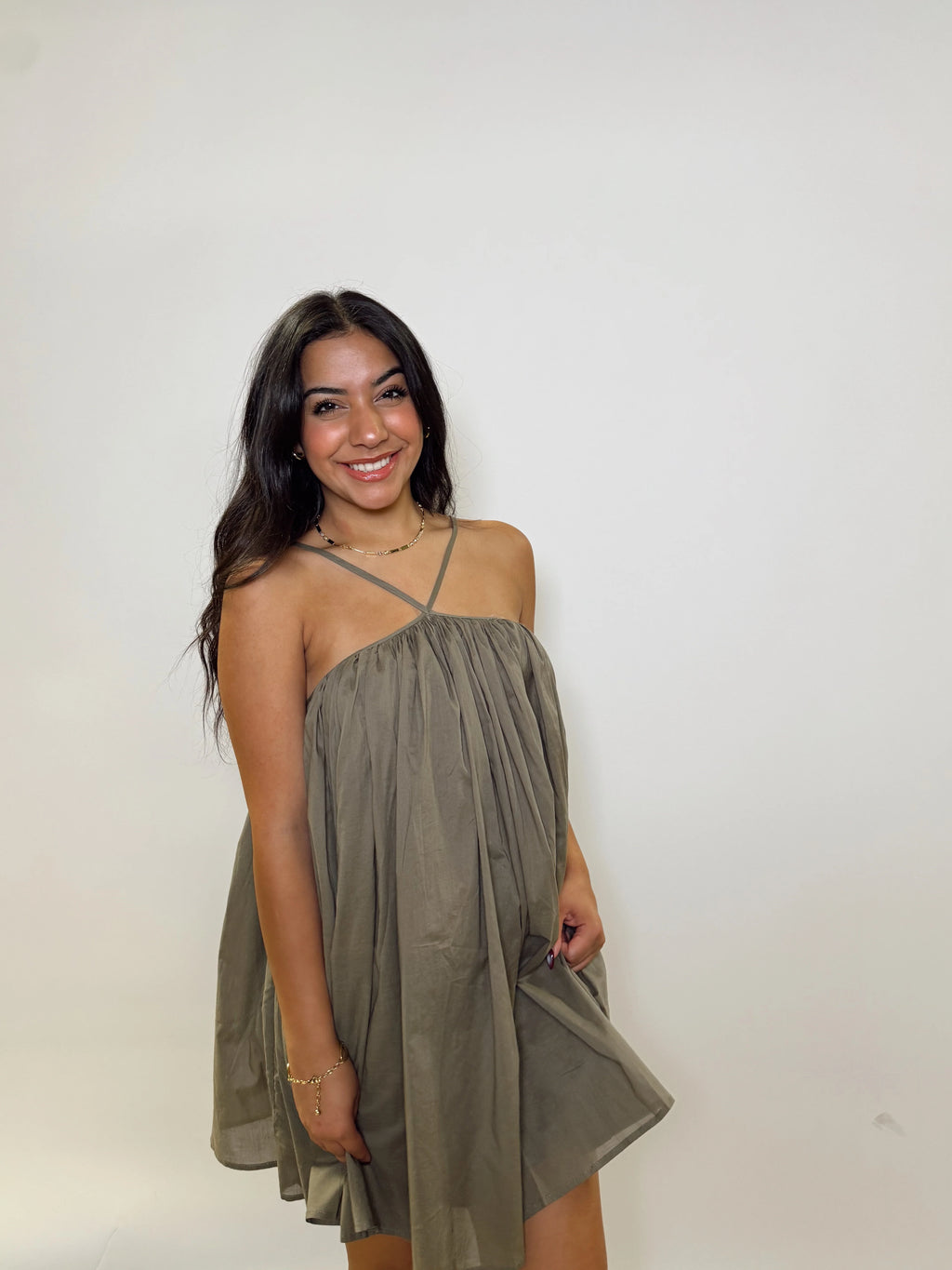 Peyton Halter Babydoll Dress