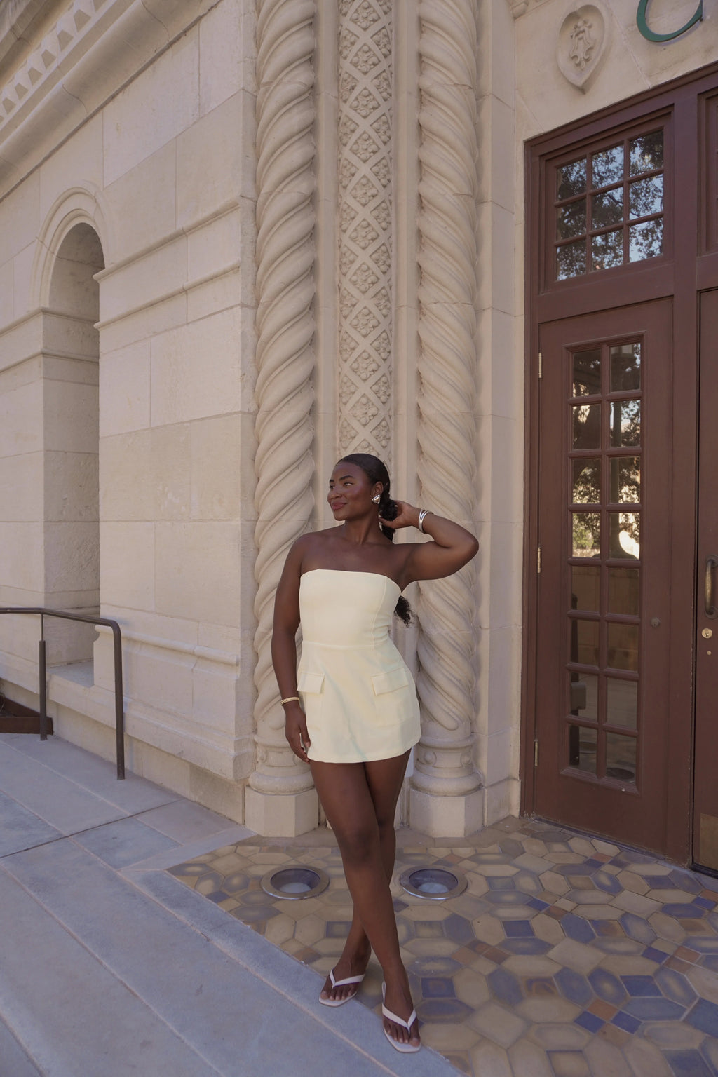 Strapless Pocket Romper