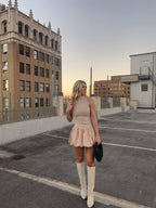 Mock Neck Bubble Dress