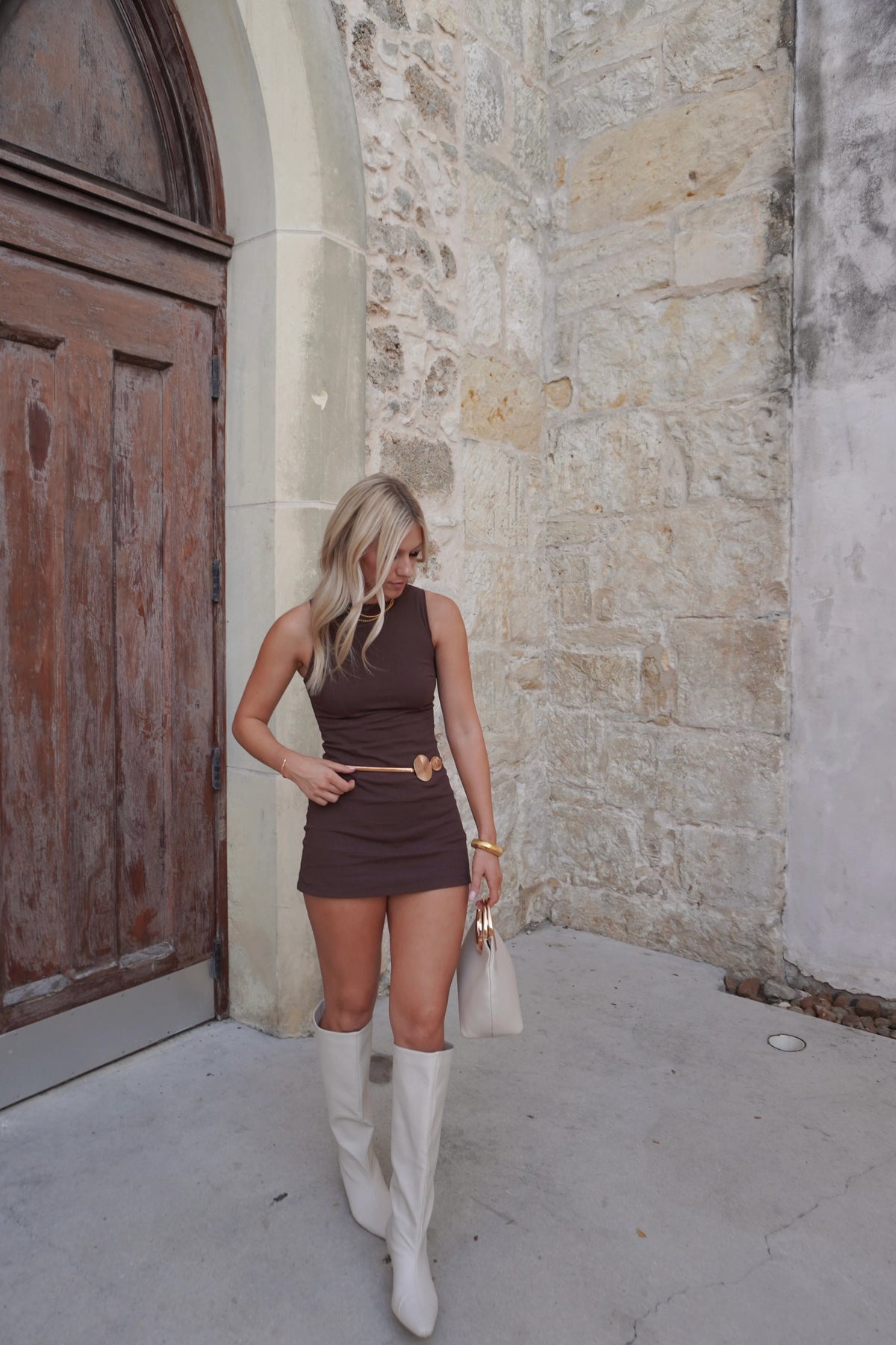 Linen High Neck Romper
