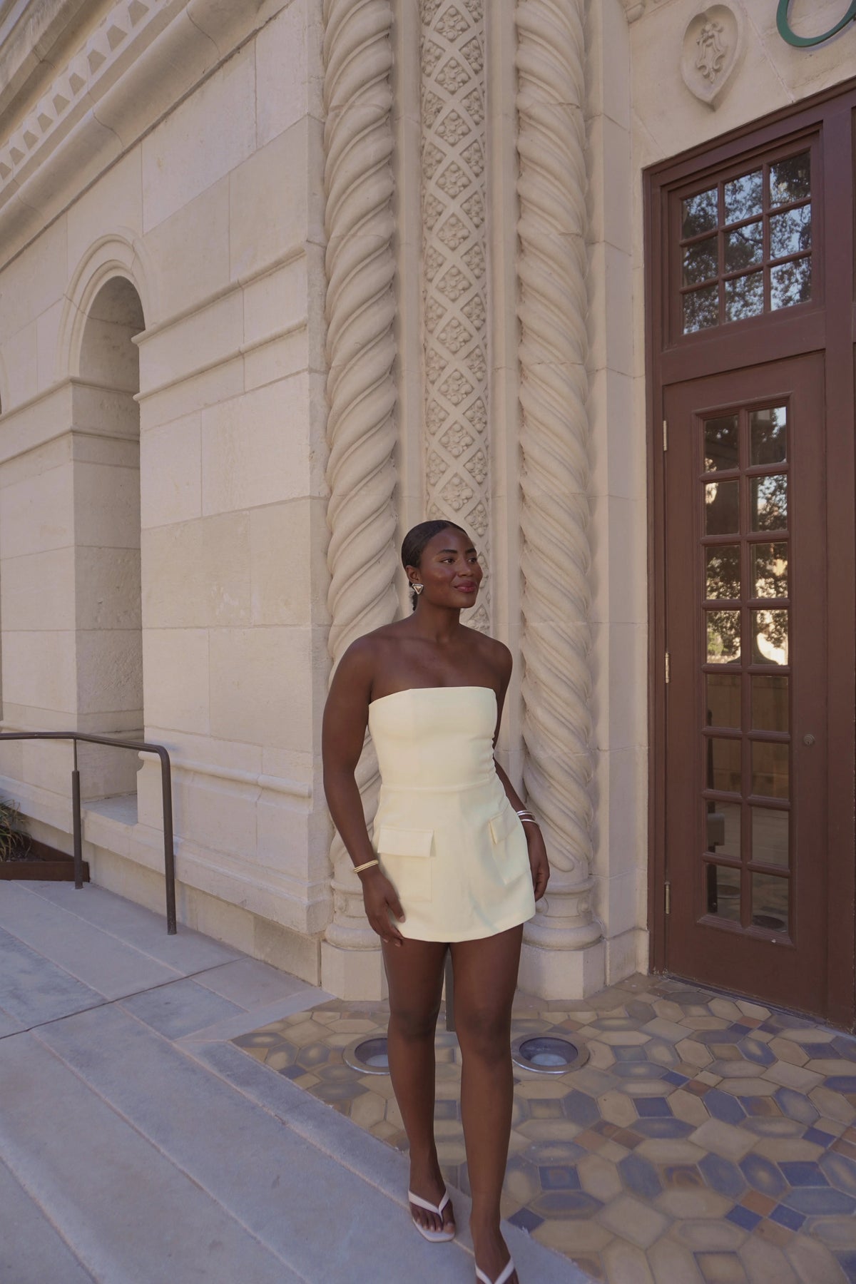 Strapless Pocket Romper