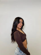 Crop Front Tie Top