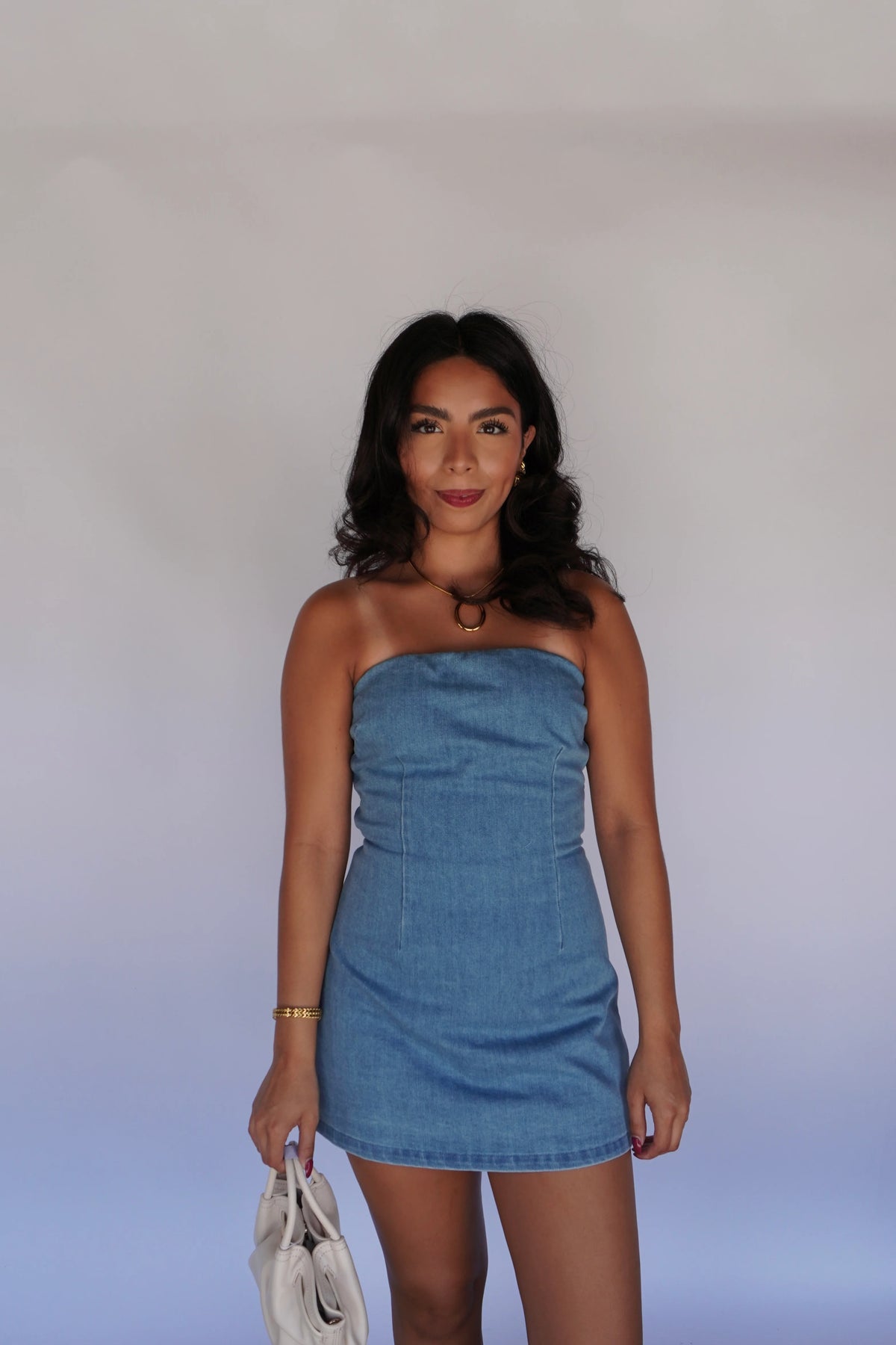 Denim Tie Back Romper