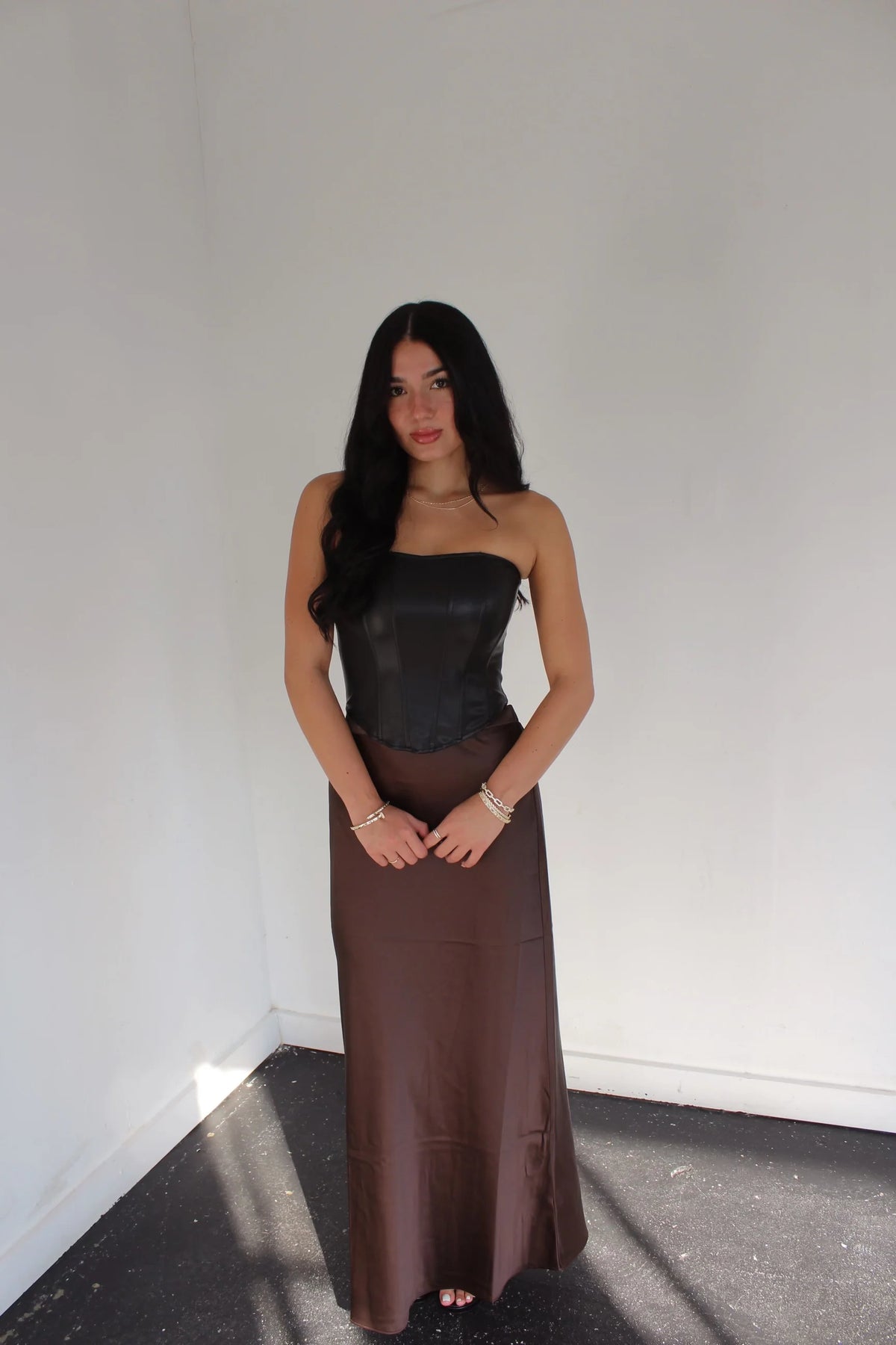 Satin Maxi Skirt