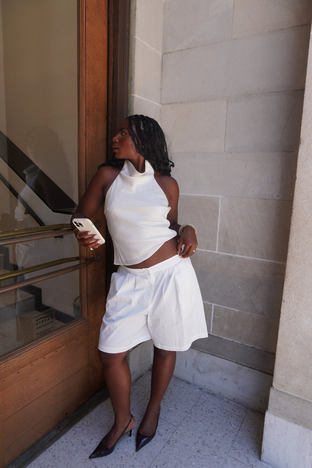 Linen Bermuda Shorts