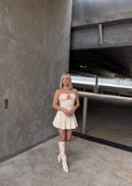 Strapless Drop Waist Dress