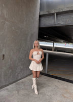 Strapless Drop Waist Dress