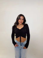 Crop Long Sleeve Sweater