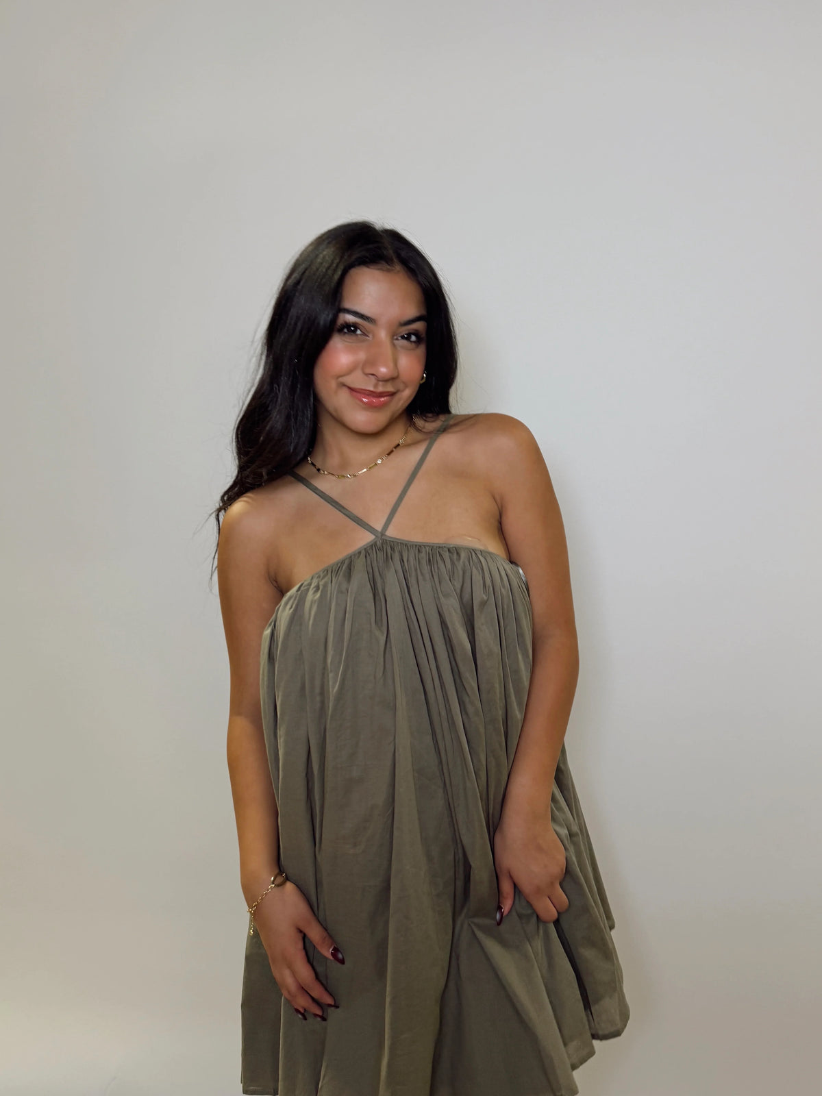 Peyton Halter Babydoll Dress