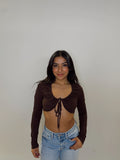 Crop Front Tie Top
