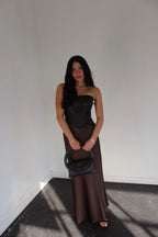 Satin Maxi Skirt