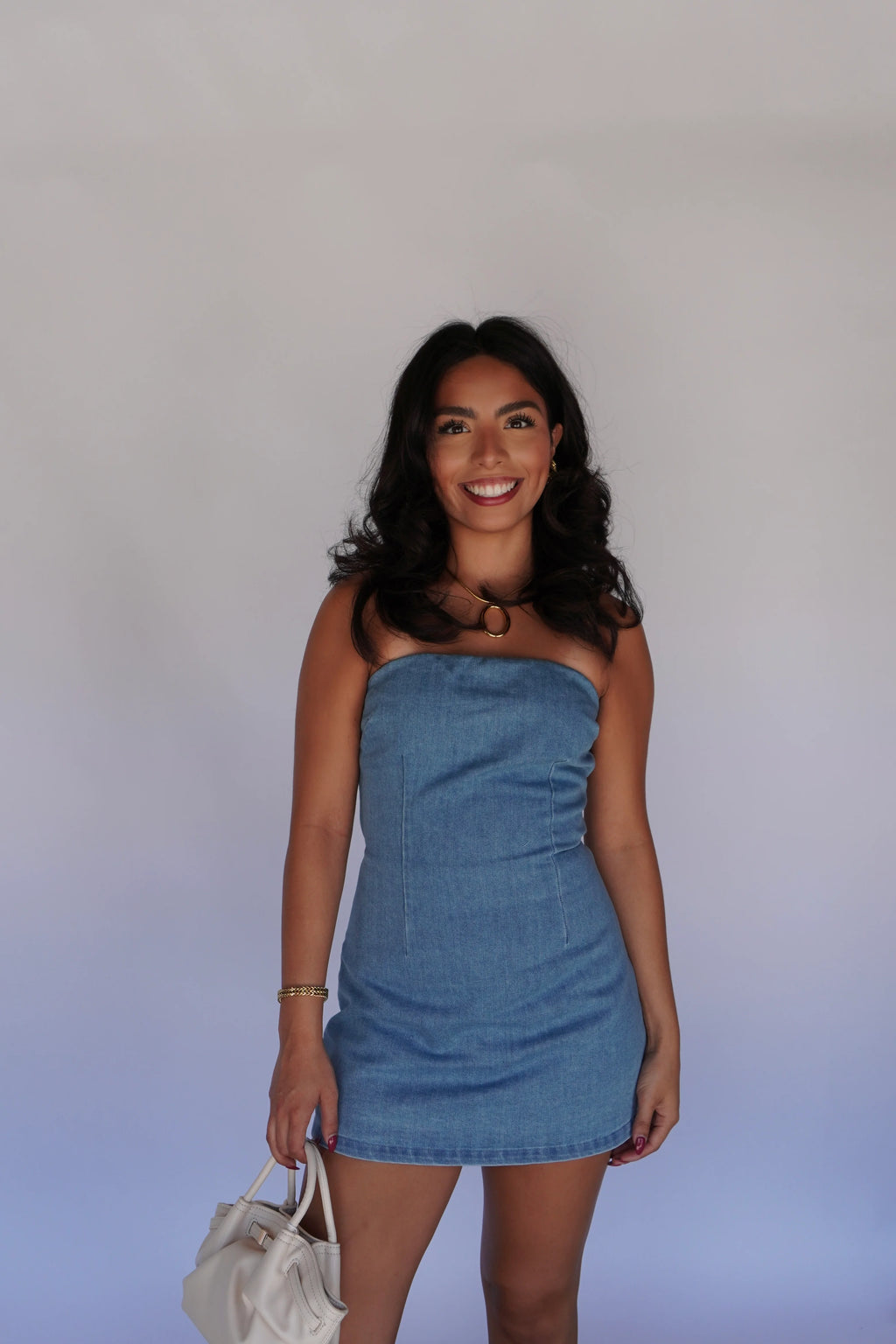 Denim Tie Back Romper