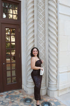 Strapless Sequin Dress