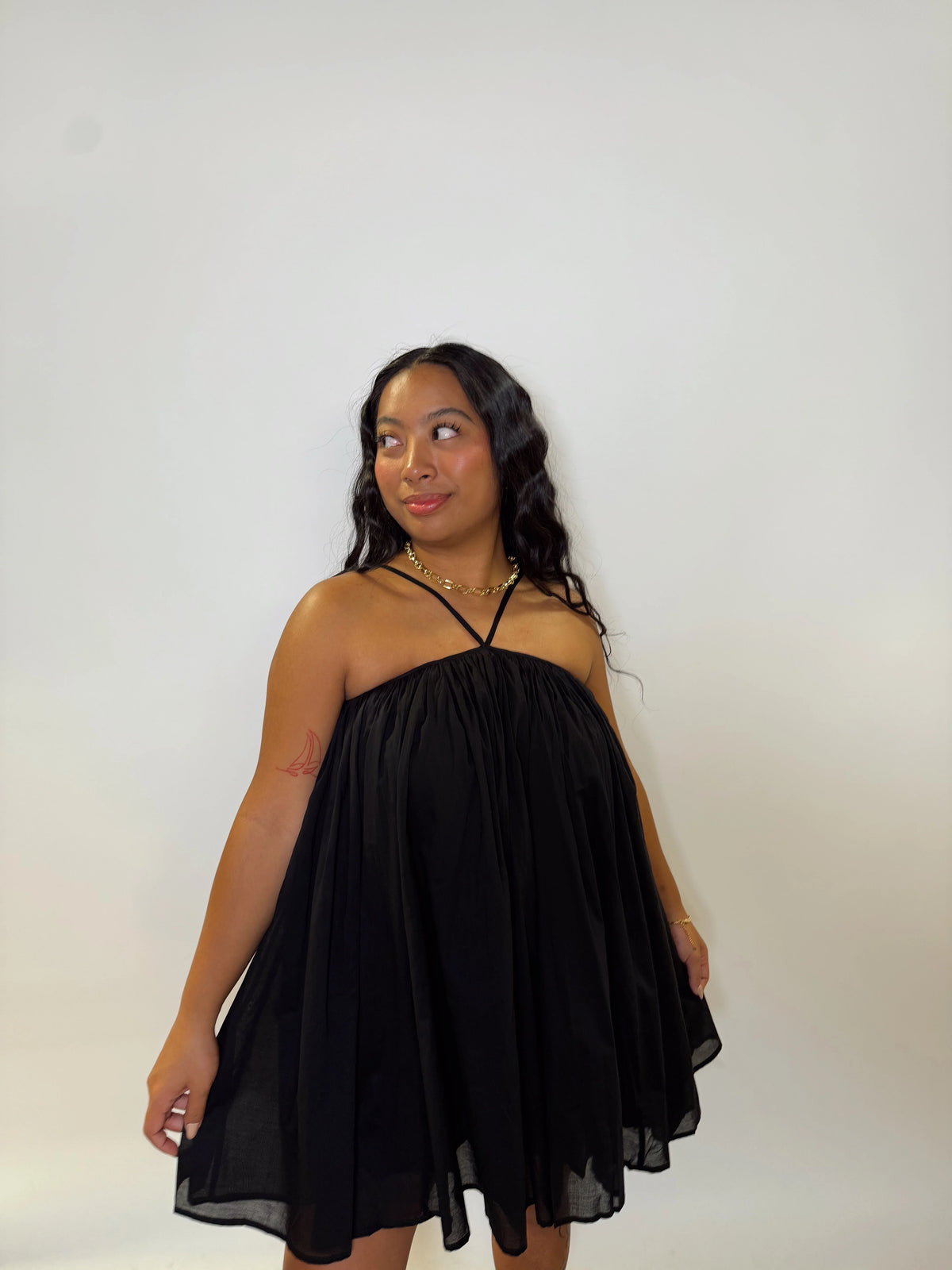 Peyton Halter Babydoll Dress
